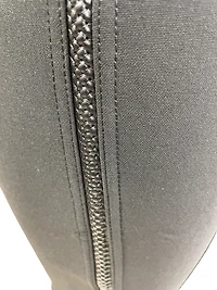 Simi-leather legging pants with side braid insert