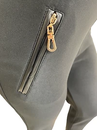 Pantalon à enfiler avec poches finies de cuirette