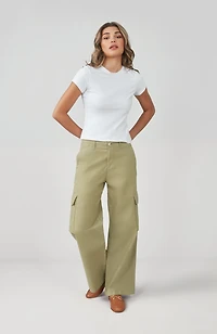 Wide-leg cargo pants