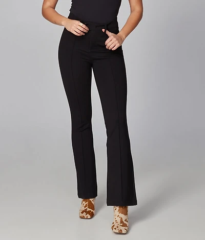 Pantalon évasé Azure Ponte avec surpiqure - Lola Jeans