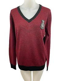 Two-tone striped sweater - signed Christian Audigier