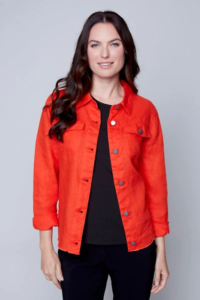 Button-down blouse-jacket - Carré Noir