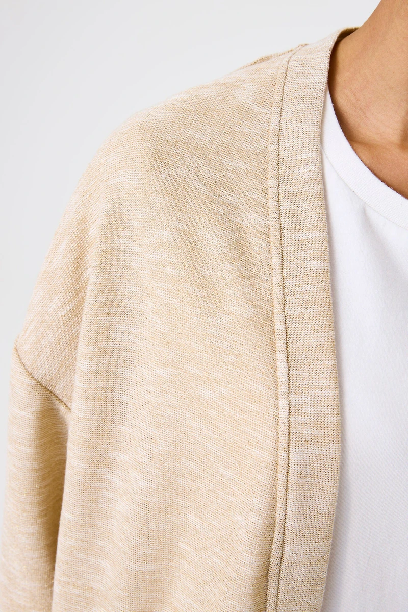Cardigan uni en tricot avec lurex - Garcia