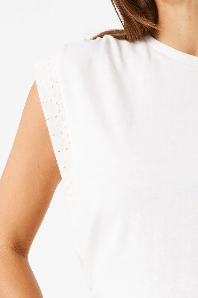 Cotton Top with eyelet finish - Garcia