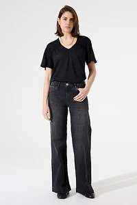 Top with lace inserts - Garcia