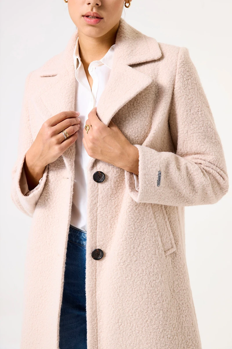 Classic coat with large collar - Garcia