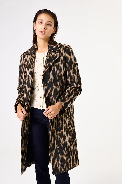 Classic leopard print coat - Garcia