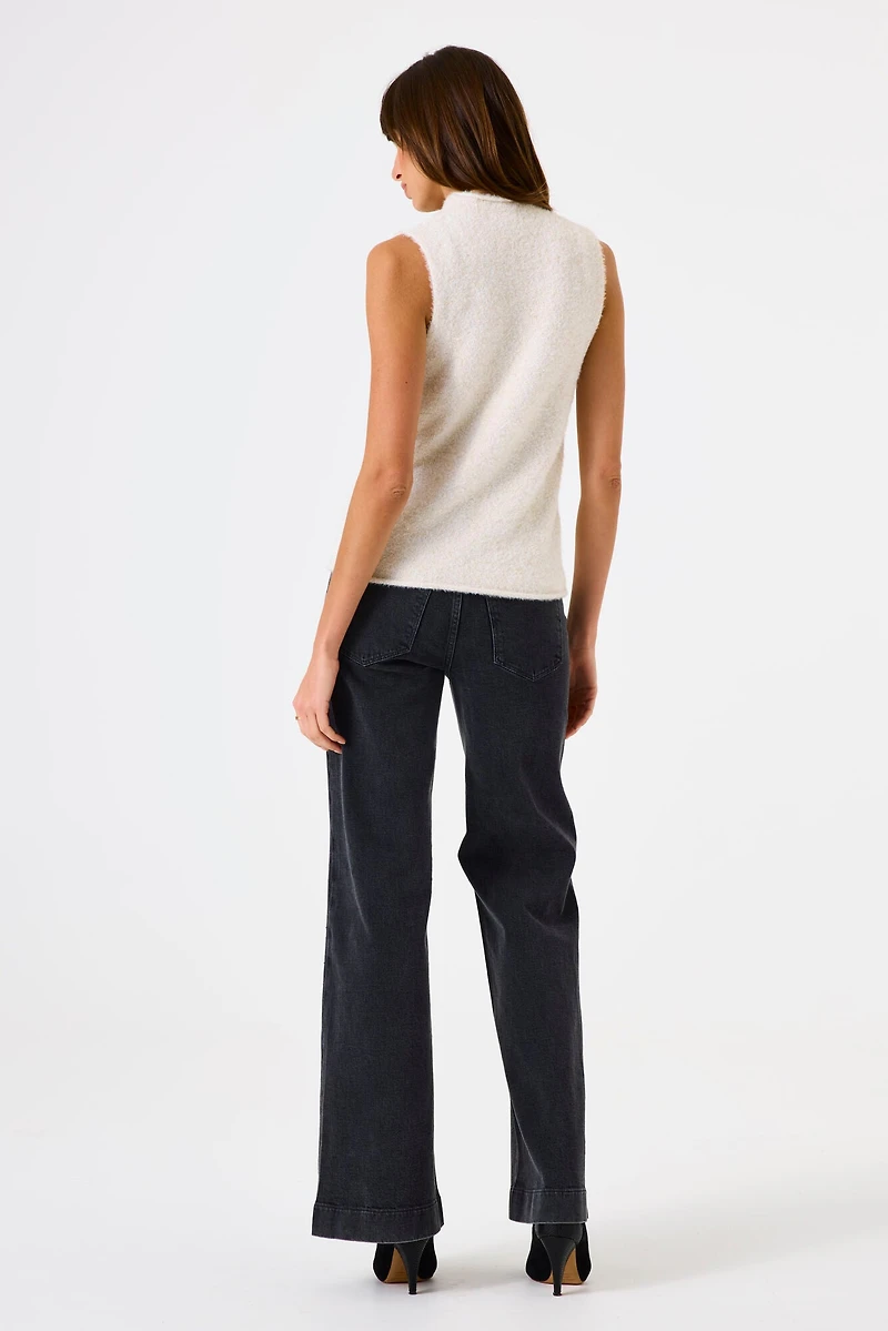 Haut sans manches en tricot scintillant très doux - Garcia