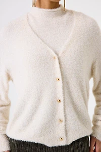 Very soft sparkly knit cardigan - Garcia
