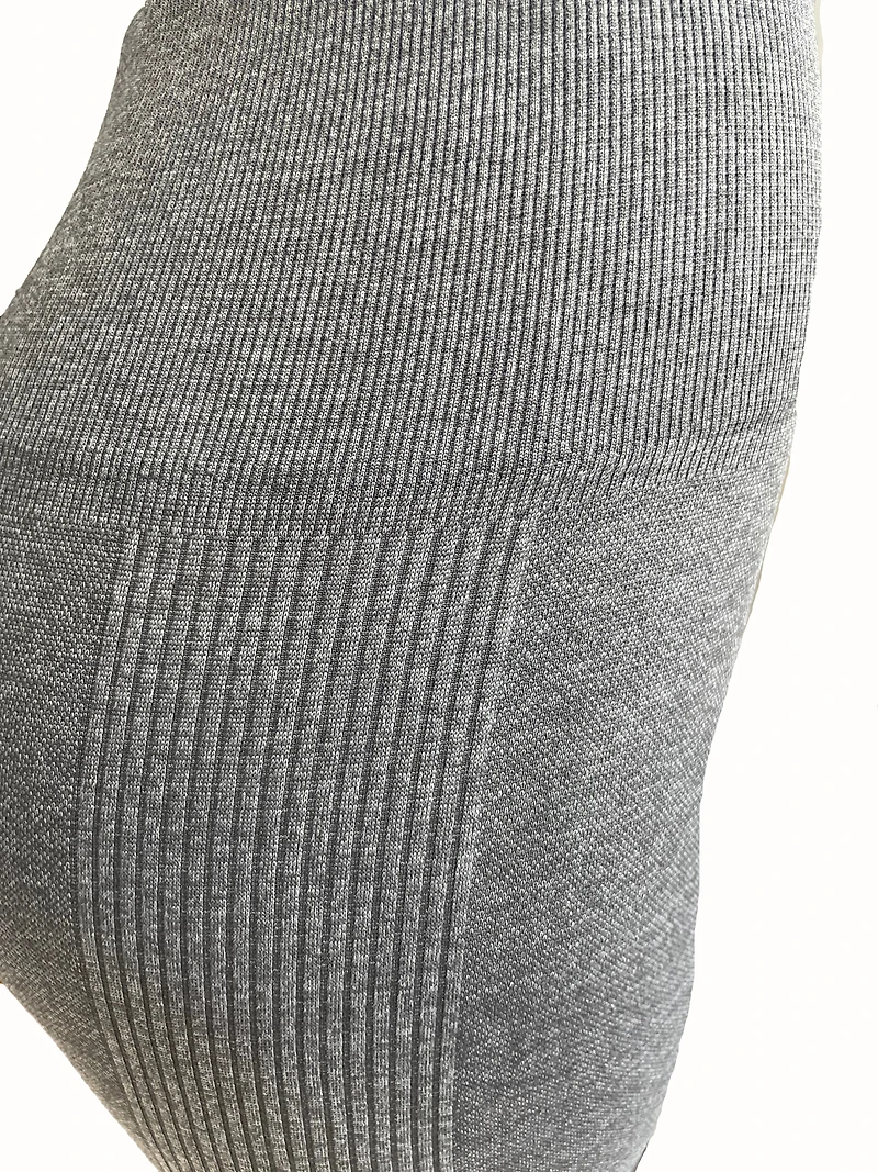 Mottled legging pants with side stripe effect