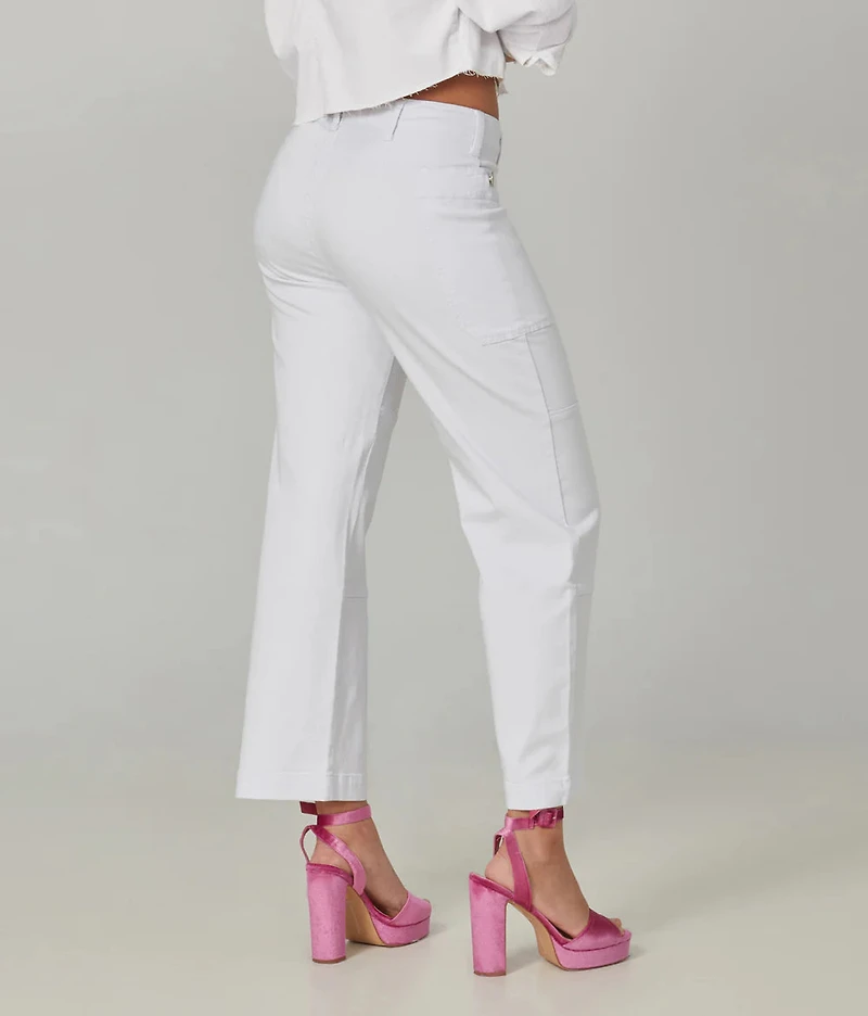 Pantalon blanc cargo - Lola Jeans