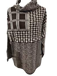 Multi-patch knit Top with front pockets