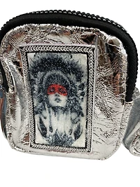 Backpack with appliqué and sequins