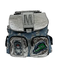 Backpack with appliqué and sequins