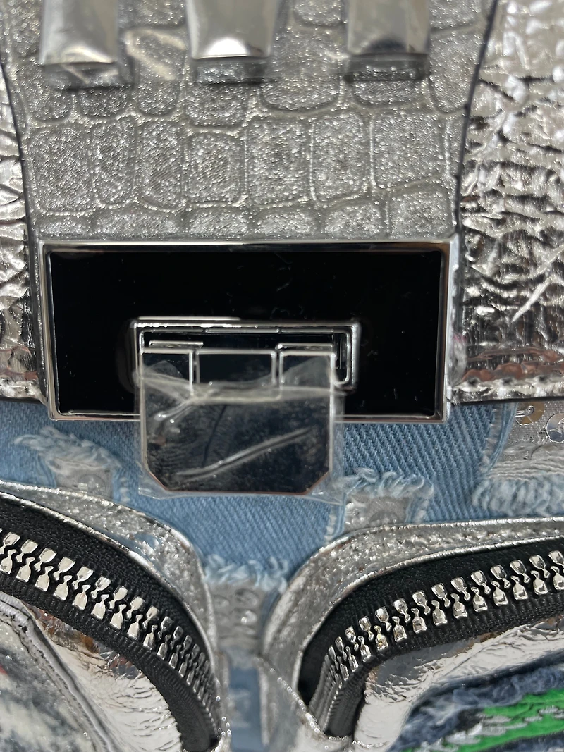 Backpack with appliqué and sequins