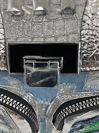Backpack with appliqué and sequins