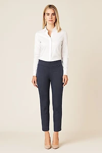 Pantalon slim à enfiler en tricot deux tons - Michael Tyler