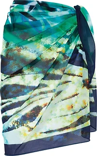 Long sarong in printed chiffon - Naturana