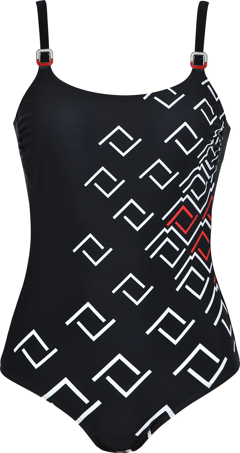 1p geometric print swimsuit - Naturana