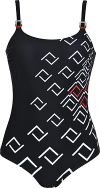 1p geometric print swimsuit - Naturana