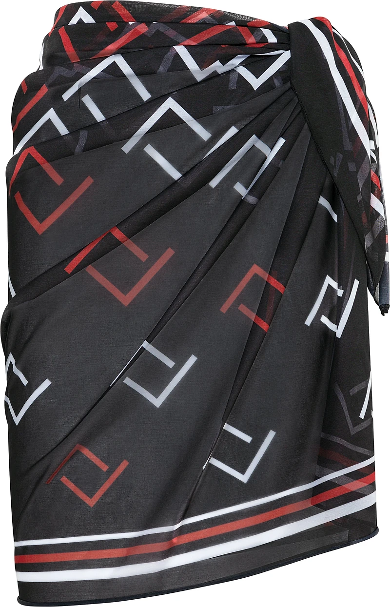 Geometric print chiffon sarong - Naturana