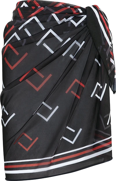 Geometric print chiffon sarong - Naturana