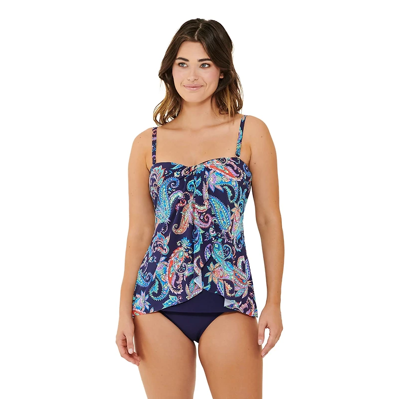 Haut de maillot bandini imprimé paisley effet 2pc - séparé