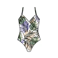 Maillot 1pc imp. Tropicaly exotic flowers