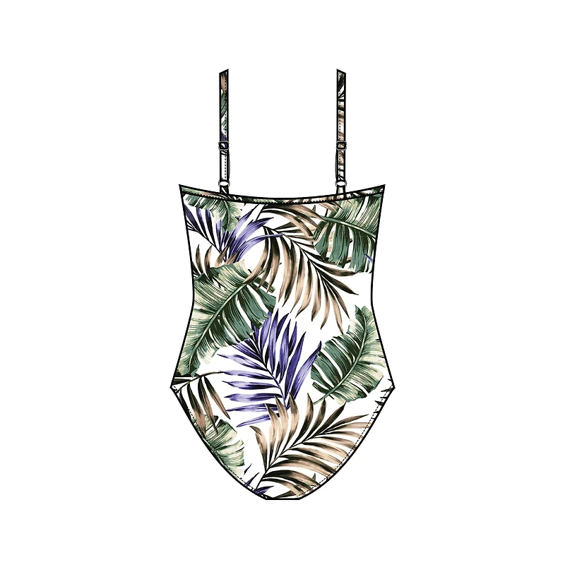 Maillot 1pc imp. Tropicaly exotic flowers