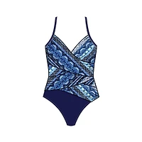 Maillot 1pc drapé croisé Swift Charm