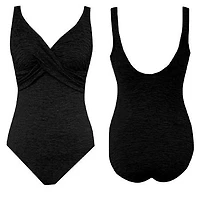 Maillot nageur 1pc croisé drapé Krinkle - Meilleure résistance au chlore