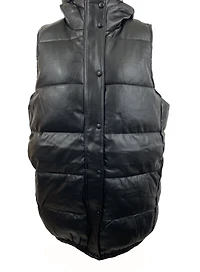 Quilted hooded vest coat