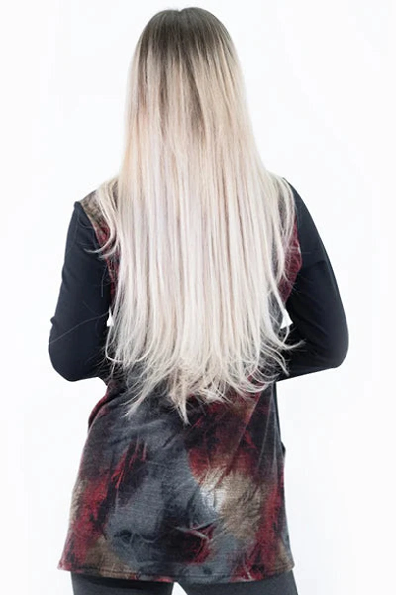 Haut à découpes asymétriques avec foulard circulaire - Michael Tyler