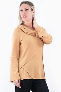Chandail texturé en tricot de bambou et aux manches évasées - Michael Tyler