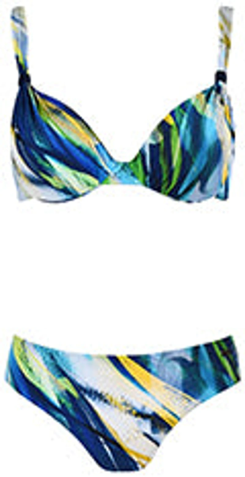 Ensemble maillot bikini imprimé multi