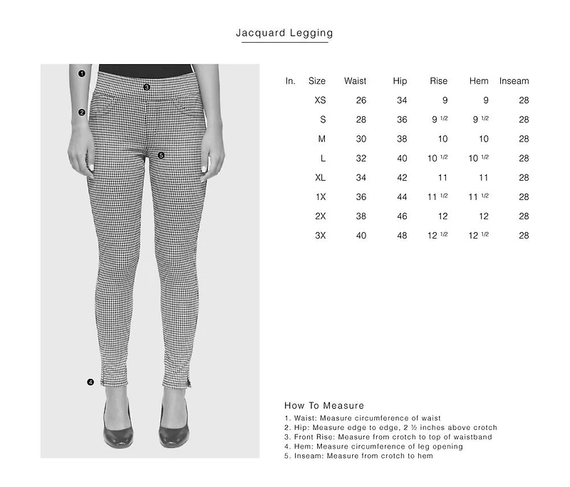 Mid-rise legging pants