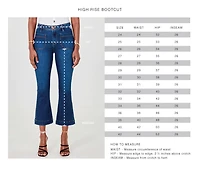Pantalon capri bootcut en jean extensible - Lola Jeans