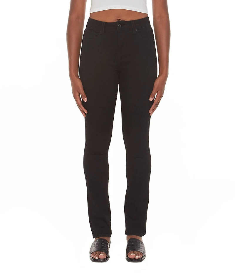 Straight-leg denim pants