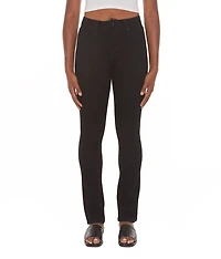 Straight-leg denim pants