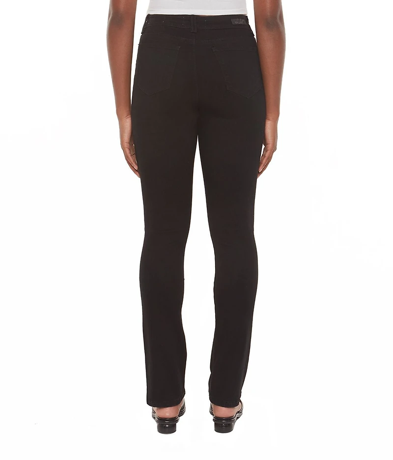 Straight-leg denim pants