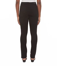 Straight-leg denim pants