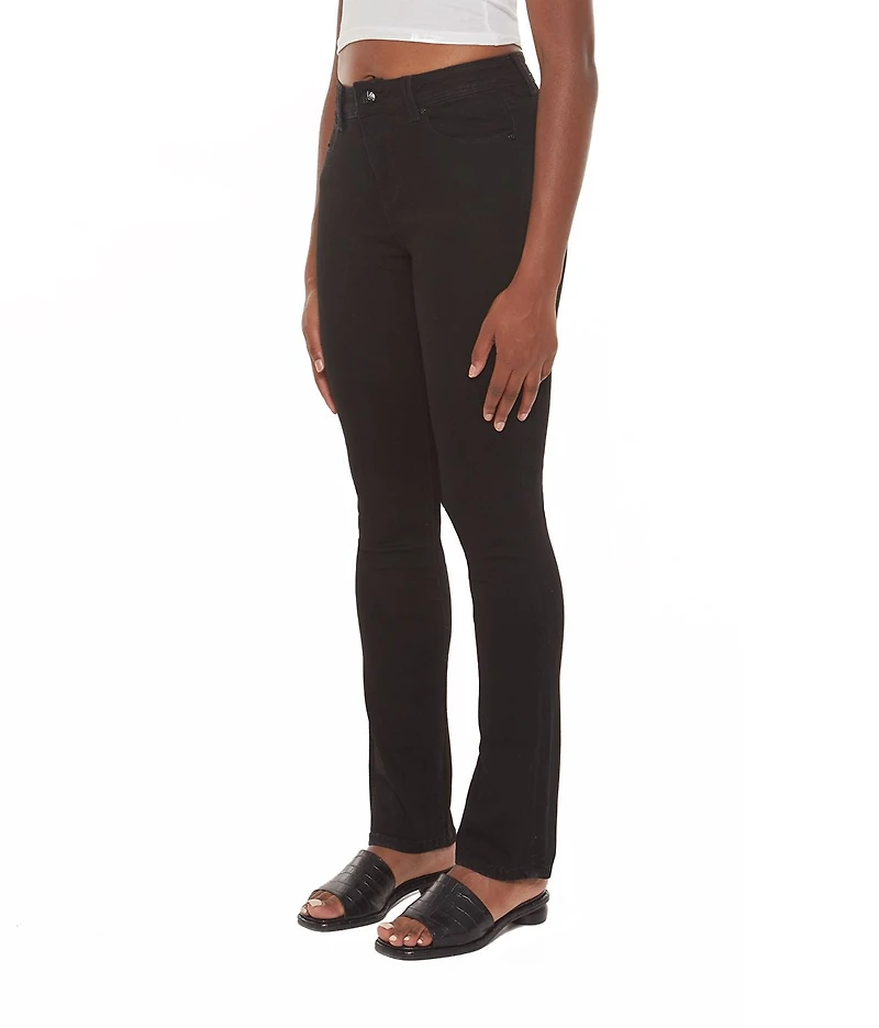 Straight-leg denim pants