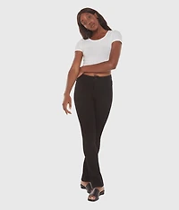 Straight-leg denim pants