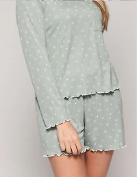 Ensemble boxer imprimé étoiles