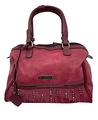 2-piece handbag embellished with studs on front