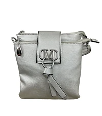 Sac à main bandoulière au logo Manoccio avec frange