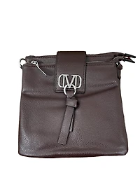Sac à main bandoulière au logo Manoccio avec frange