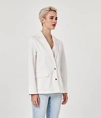 Veste-blazer en jean extensible