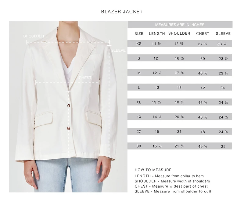 Veste-blazer en jean extensible