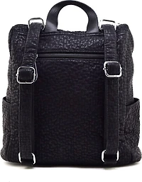 Sac à dos texturé orné d'une bande cloutée